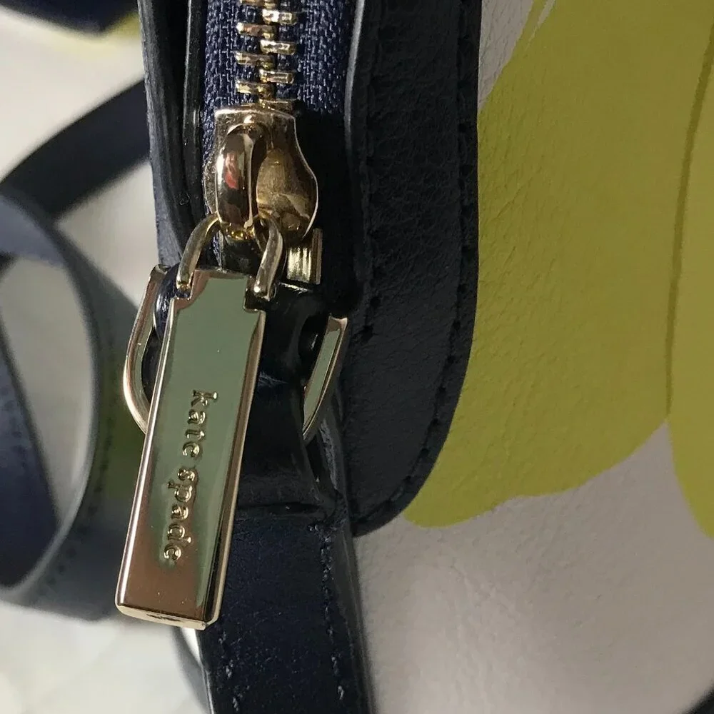 NEW Kate Spade Sylvia Lemon Zest Large Dome Crossbody & Passport holder to match - Picture 10 of 16